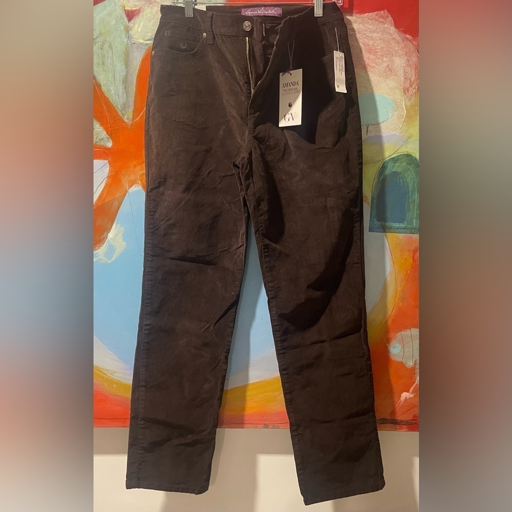 NWT Gloria Vanderbilt Pants
Women's Size 8 Amanda Brown Stretch Pockets - Picture 1 of 9